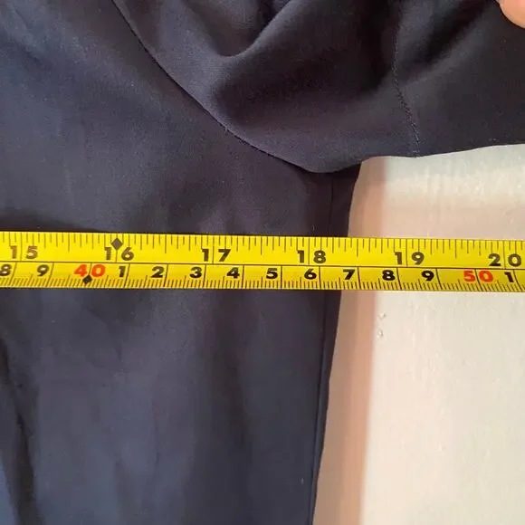 NWT Ted Baker London Navy Blue A-line Shift Dress Preppy Cotton Women's size 2 - Picture 9 of 11